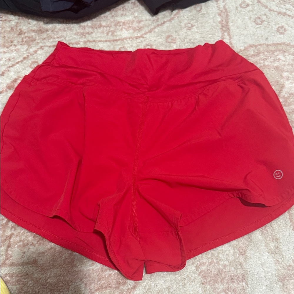 Gilly Hicks Vibrant Red Athletic Shorts